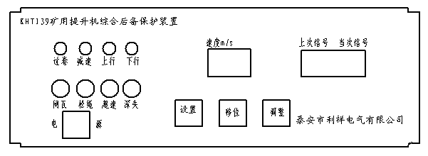 KHT139提升机综合后备保护装置（1.6m以下绞车使用型式）